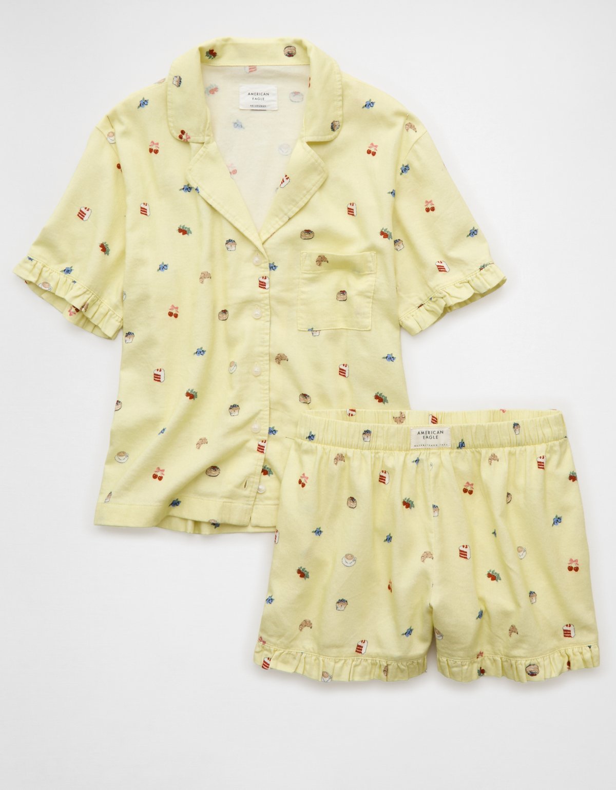 AE Ruffled Flannel PJ Set - image 3