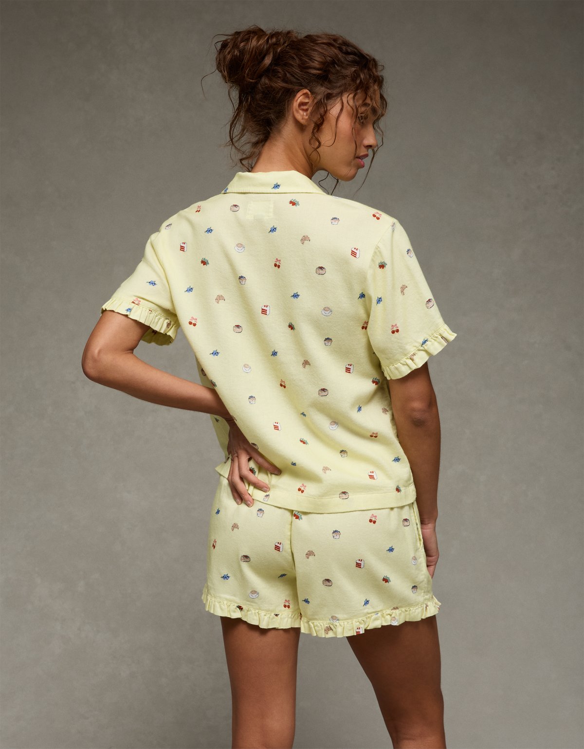 AE Ruffled Flannel PJ Set - image 2