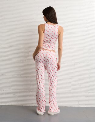 AE Luxe Plush Candy Hearts PJ Set