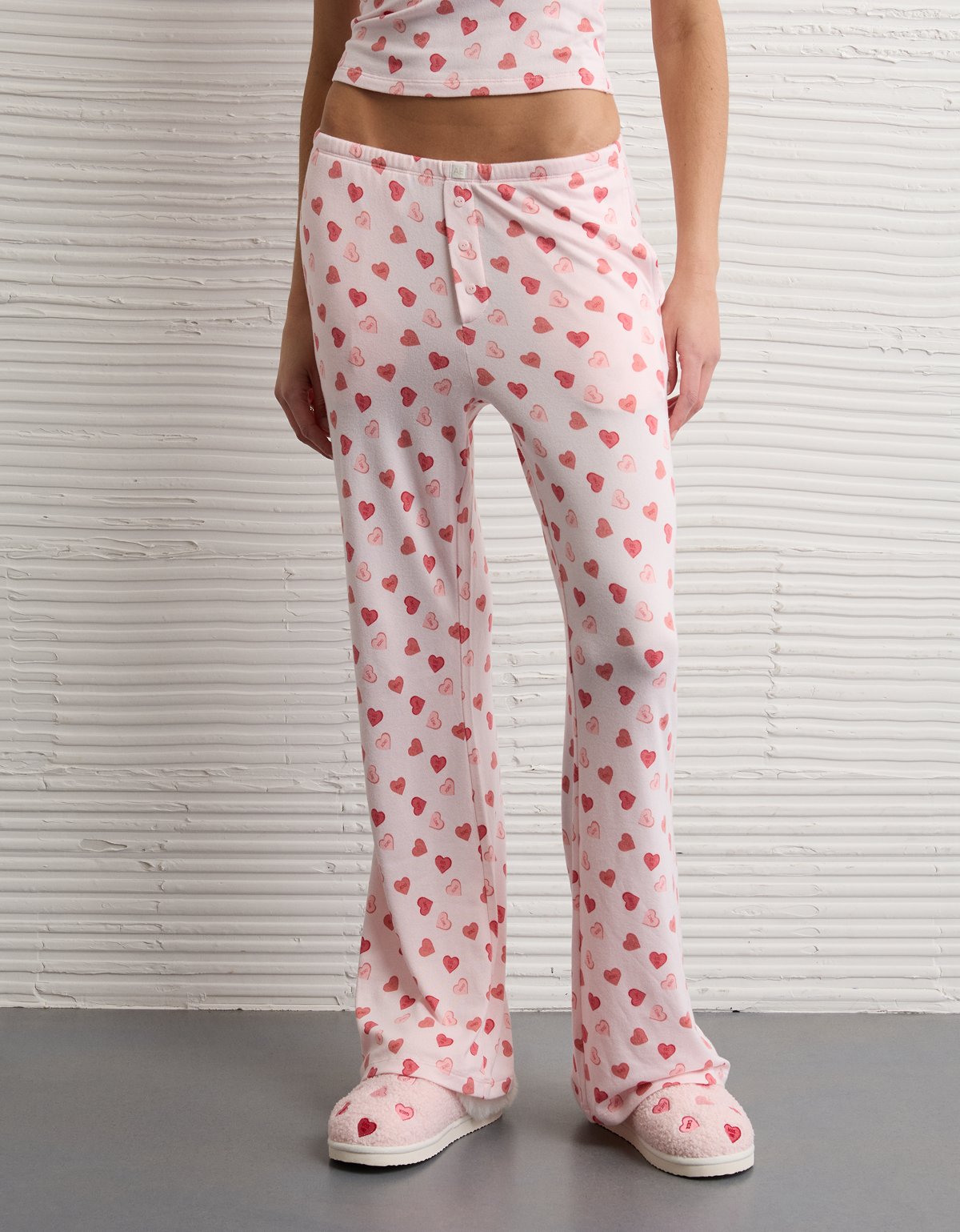 AE Luxe Plush Candy Hearts PJ Set - image 4