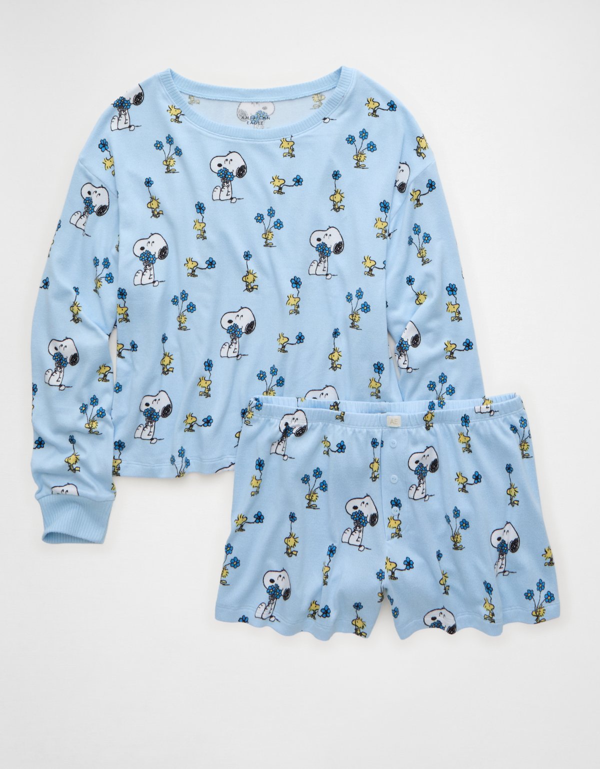 AE Luxe Plush Snoopy PJ Set - image 3
