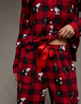 AE Snoopy Flannel PJ Set