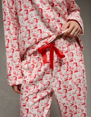 AE Snoopy Flannel PJ Set