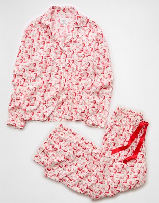 AE Snoopy Flannel PJ Set