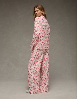 AE Snoopy Flannel PJ Set
