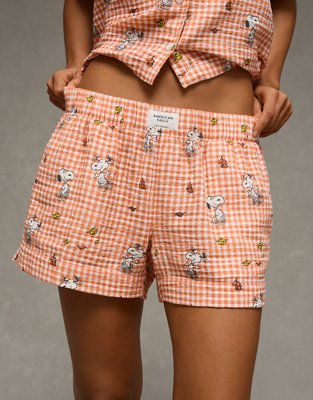 AE Snoopy Cotton Gauze Short-Sleeve PJ Set