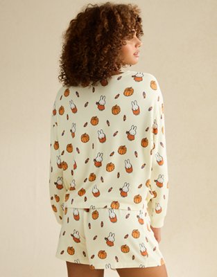 AE Luxe Plush Miffy Long Sleeve + Short PJ Set