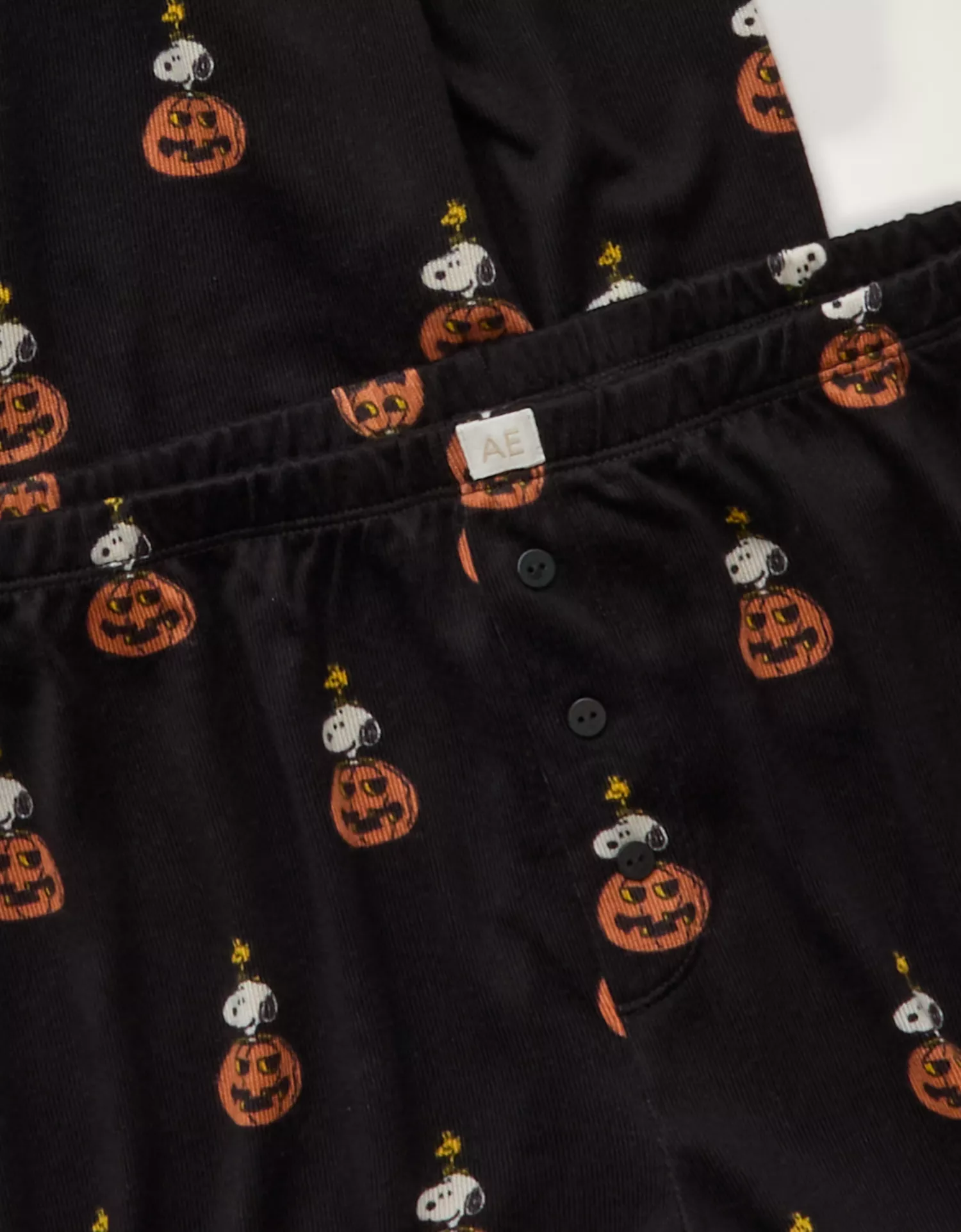 AE Luxe Plush Snoopy Long Sleeve + Short PJ Set - thumbnail 6