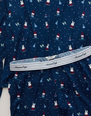 AE Miffy Luxe Plush Long Sleeve + Pant PJ Set