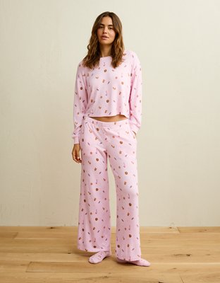AE Luxe Plush Long Sleeve + Pant PJ Set