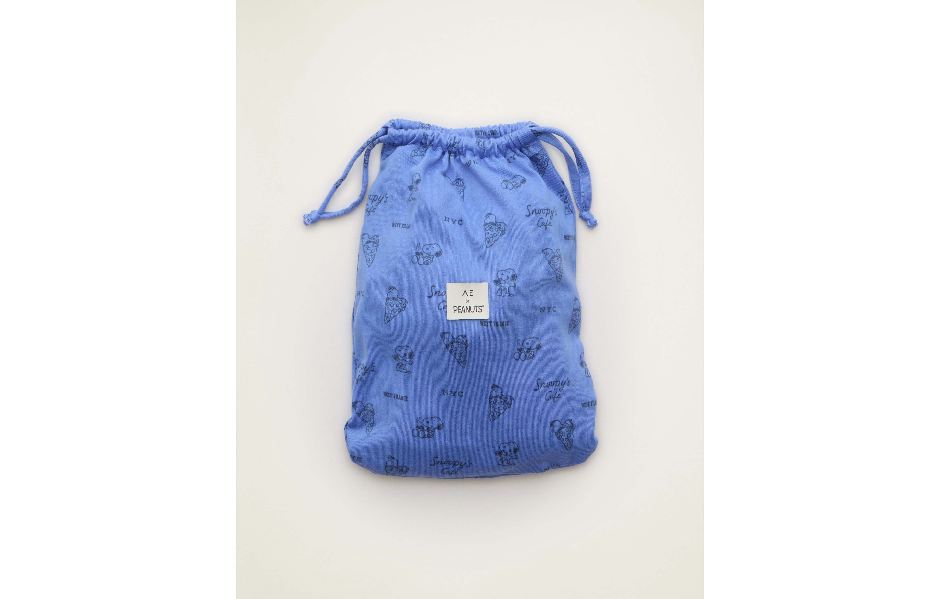 AE Luxe Plush Snoopy Long Sleeve + Short PJ Set