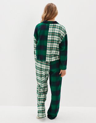 AE Flannel Shirt + Pants PJ Set