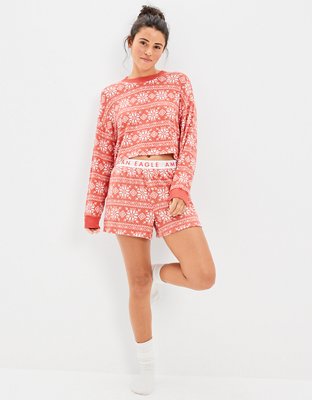 AE Fair Isle Plush PJ Set