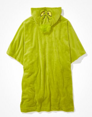 AE Grinch Plush Blanket Hoodie