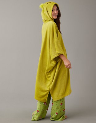 AE Grinch Plush Blanket Hoodie