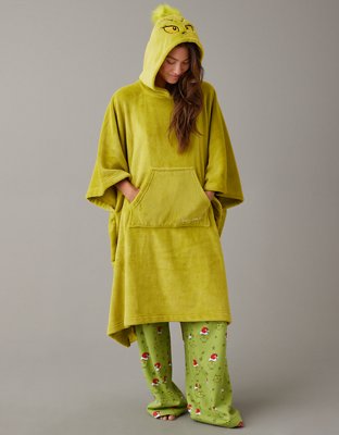 AE Grinch Fleece Wide-Leg PJ Pant