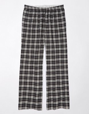 Mid-Rise Flannel Pajama Pants for Women