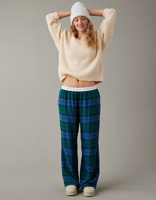 Women Plaid Pajama Pants Sleepwear, Women Lounge Pants Comfy With P