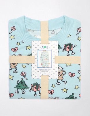 AE Festive Plush PJ Set