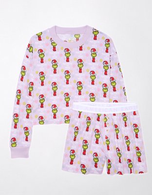 AE Grinch Plush PJ Set