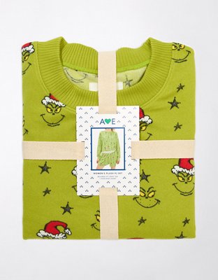 AE Grinch Plush PJ Set