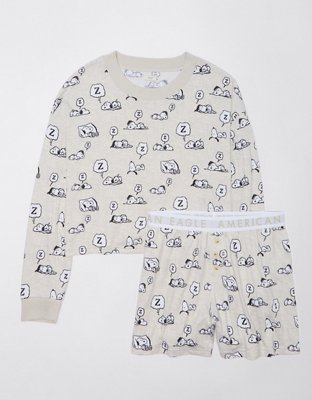 Peanuts Girls' I Woke Up This Cute Snoopy Tie-dye Sleep Pajama Set