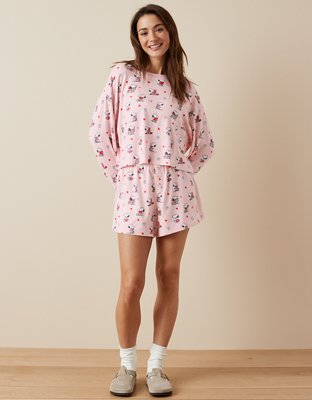 Peanuts Womens' Snoopy Keep Calm And Hug On Valentines Sleep Pajama Set :  Target