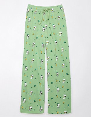 AE Grinch Fleece Wide-Leg PJ Pant