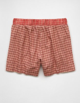 AE Flannel Boxer Sleep Shorts