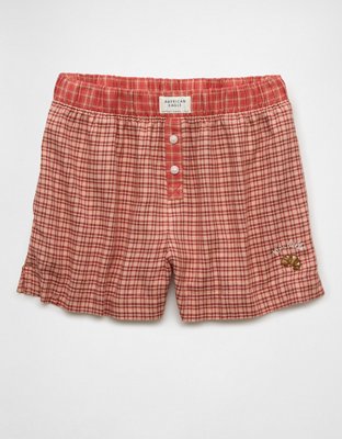 AE Flannel Boxer Sleep Shorts