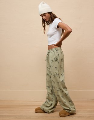 AE Halloween Skeleton Wide Leg PJ Pant