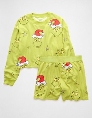 AE Grinch Plush PJ Set