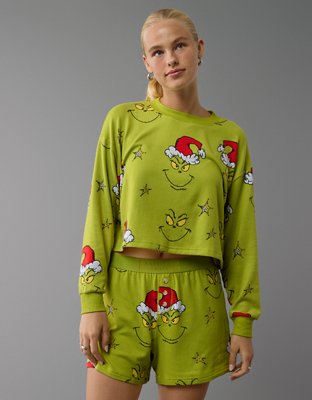 AE Grinch Plush PJ Set