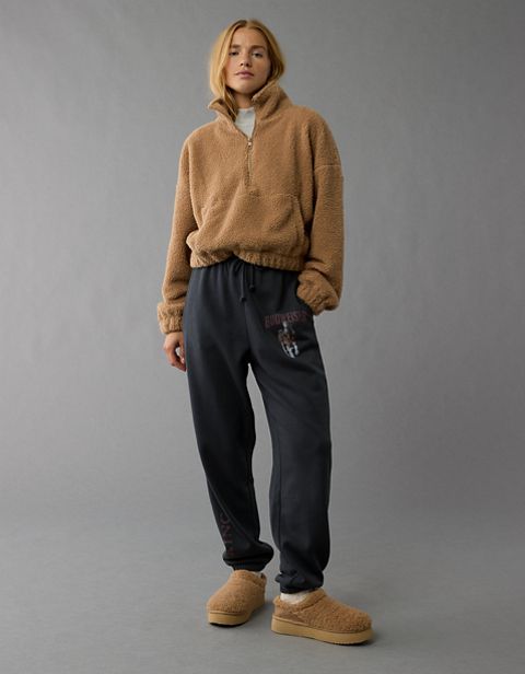 Женские брюки American Eagle AE Budweiser-Print Sweatpants