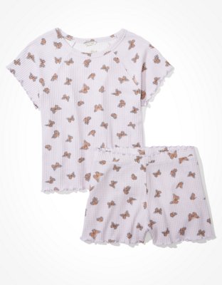 AEO Brushed Waffle PJ Set
