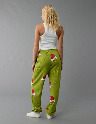 AE Allover Grinch-Print Sweatpants