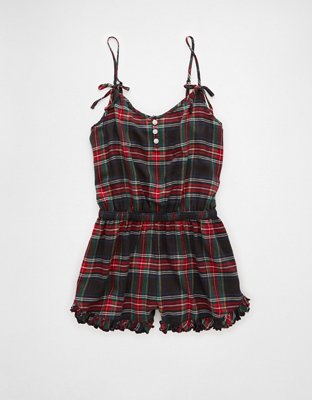 AE Flannel Lounge Romper