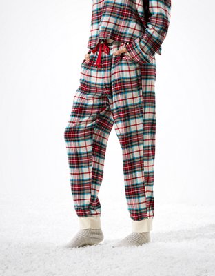 Printed Flannel Jogger Pajama Pants