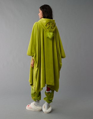 AE Grinch Fall Blanket Poncho