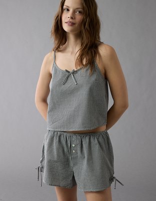 ★ GRAILZ ★ 2025 SS 新作 ★ PAJAMA BOXER SHORTS ★ Women's Sleepwear Cotton Plaid Pajama Boxer Shorts – Latuza