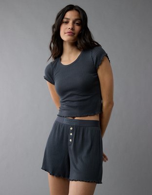 AE Ribbed Plush Baby Tee PJ Set