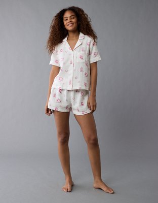 AE Snoopy Western Cotton Gauze PJ Set