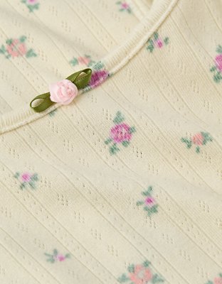 AE Pointelle Boy Short PJ Set