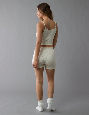AE Pointelle Floral Boy Short PJ Set