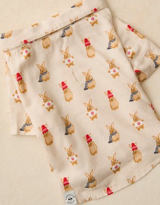 ABO Bunnies Flannel Dog Pajama