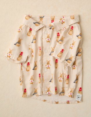 ABO Bunnies Flannel Dog Pajama
