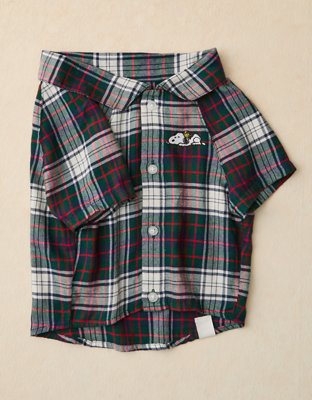 Женский свитер American Eagle ABO Sleepy Snoopy Flannel Dog, цвет: Ночной тёмно-синий — фото 3