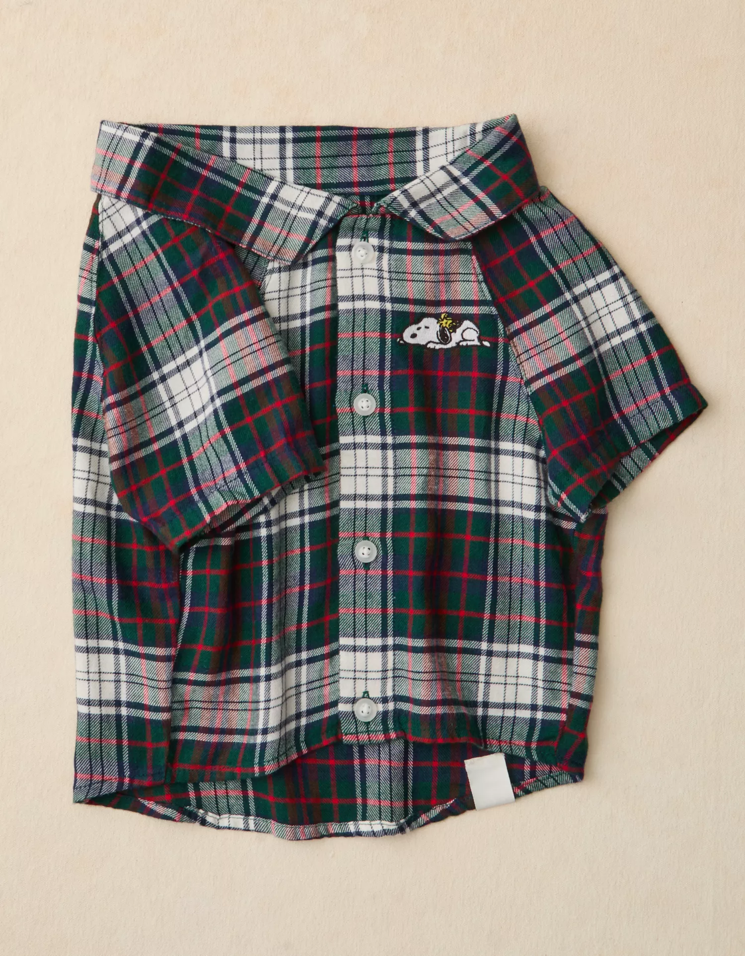 ABO Sleepy Snoopy Flannel Dog Sweater - thumbnail 3