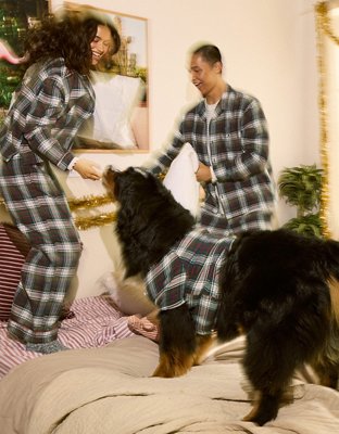 ABO Sleepy Snoopy Flannel Dog Sweater