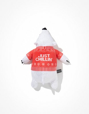 Fringe Polar Bear Dog Toy